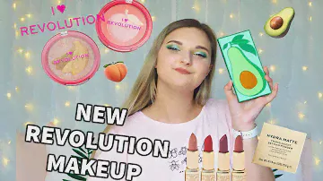 TESTING AND SWATCHING *NEW* I HEART REVOLUTION AND REVOLUTION PRO MAKEUP // AVOCADO PALETTE