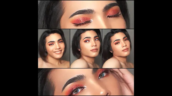 Red Fiery Eyeshadow ft. Detail Makeover Sunset Dream Palette x Beauty Glazed Palette
