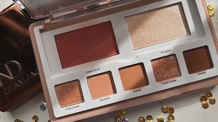GRWM Testing Natasha Denona Glam Face Palette in Light |  comparisons to the Dark version