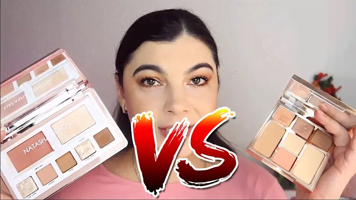 Natasha Denona Glam Face Light vs Charlotte Tilbury Instant Look in a Palette Pretty Blushed Beauty