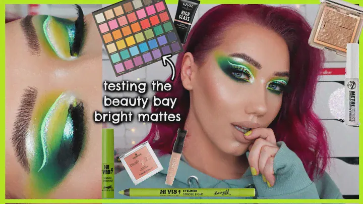 SMOKEY GREEN MAKEUP LOOK |BEAUTY BAY BRIGHT MATTES PALETTE | makemeupmissa