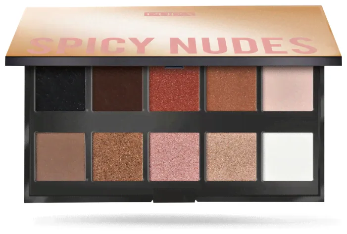 Pupa Палетка теней Makeup Stories Palette 001 spicy nudes-2