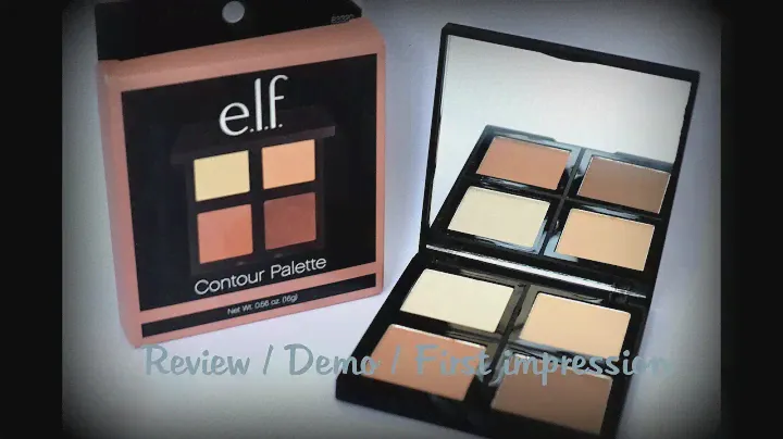 E.L.F Contour Palette Review I Demo I First impressions
