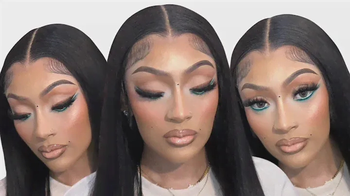 "Nude Glam X Teal Double Winged Liner " Makeup Tutorial