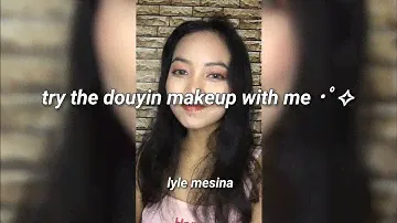 trying the douyin makeup ･ﾟ✧