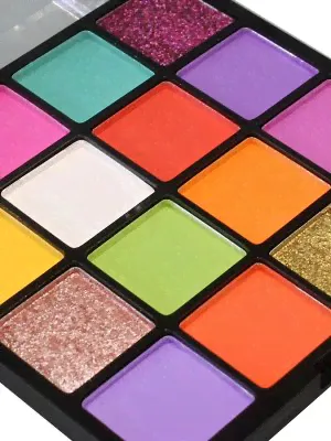 Палетка теней TF (Триумф) Creative Palette тон 04 разноцветная палетка с розовым глиттером 16 цветов-2
