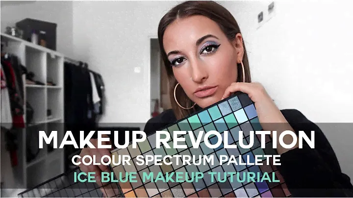 ICE BLUE Eyeshadow Makeup Tutorial & Review - REVOLUTION 196 Colours Palette // Itsy bitsy vogue