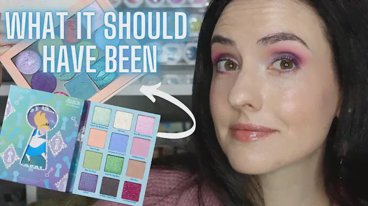BYOP with Me ColourPop Alice in Wonderland Palette Redesign | Design Process, Swatches + 2 Looks!