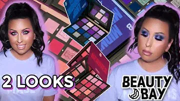 BY BEAUTY BAY MIDNIGHT & BERRIES 16 COLOUR PALETTE | SWATCHES & 2 LOOKS
