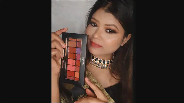 Mars 16 color ultra pigmented infinity  matte lip palette swatches 💄🥰