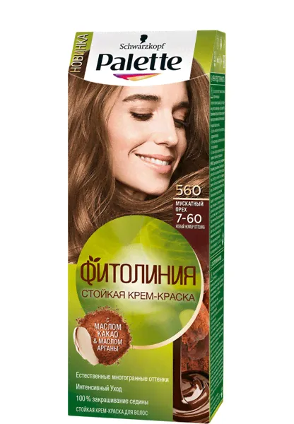 Palette ФИТОЛИНИЯ Краска для волос 560 (7-60) Мускатный Орех-0