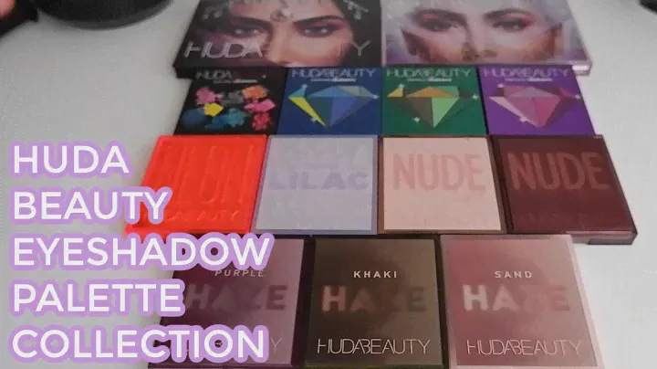 КОЛЛЕКЦИЯ HUDA BEAUTY EYESHADOW PALETTE // Все палетки из моей линейки теней для век Huda Beauty.
