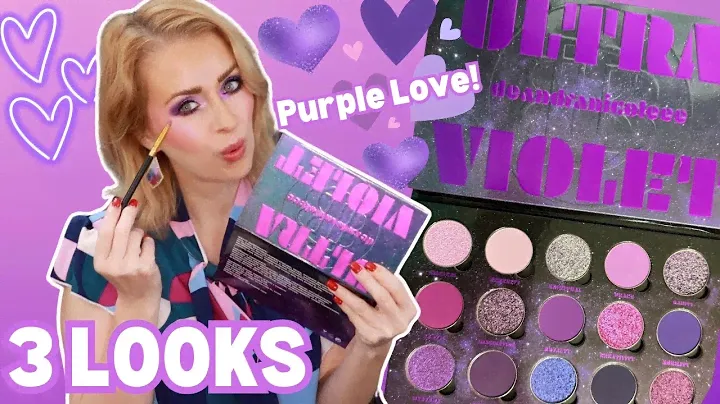 NEW BELLA BEAUTE BAR ULTRA VIOLET PALETTE REVIEW + 3 LOOKS | Steff's Beauty Stash