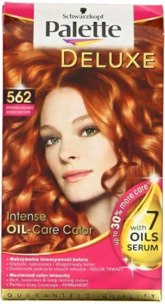 Schwarzkopf PALETTE Deluxe 562 intensywna lśniąca miedź