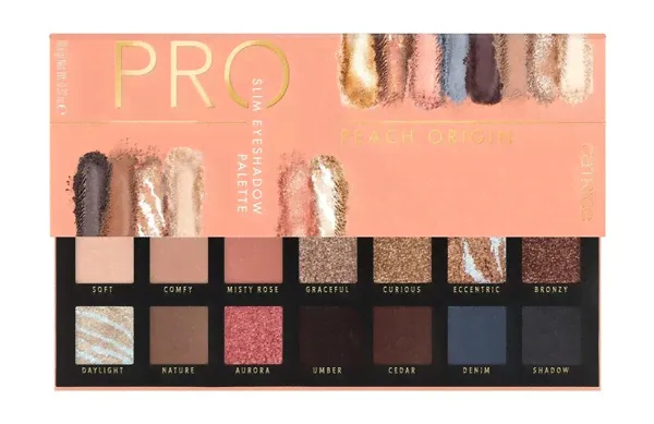 Catrice ТЕНИ ДЛЯ ВЕК PRO SLIM EYESHADOW PALETTE Peach Origin 010 Golden Afterglow-0