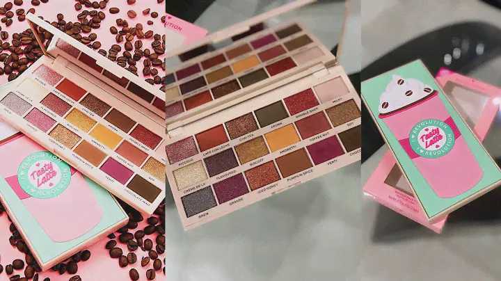 I heart revolution tasty latte eyeshadow palette swatch| Swatch Video|