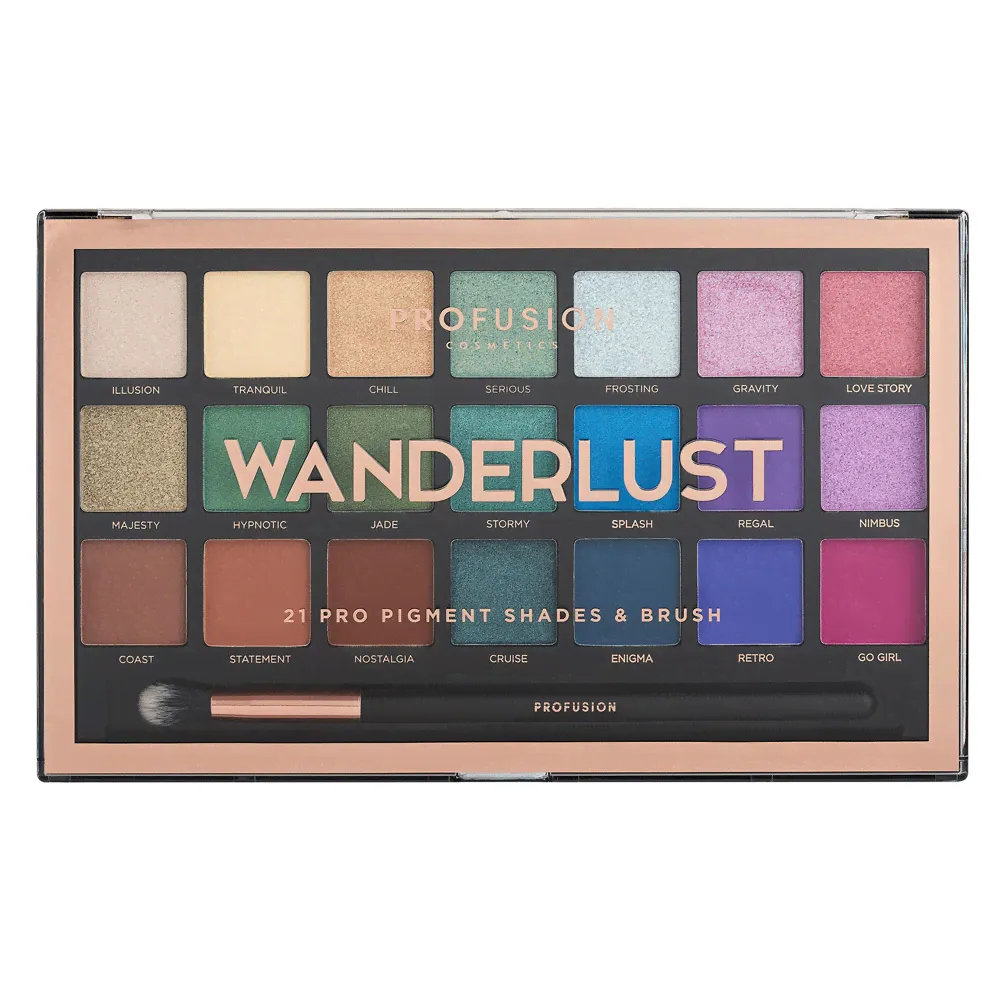 Profusion Палетка теней для глаз 21 Shade Wanderlust Eyeshadow Palette