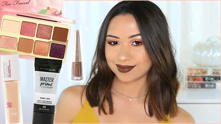 TOO FACED TICKLED PEACH PALETTE AND TRYING NEW MAKEUP