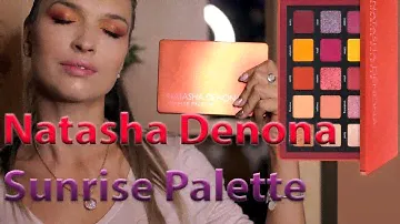 Natasha Denona Sunrise ПЕРВЫЕ ВПЕЧАТЛЕНИЯ МАКИЯЖ СВОТЧИ Eyeshadow Palette
