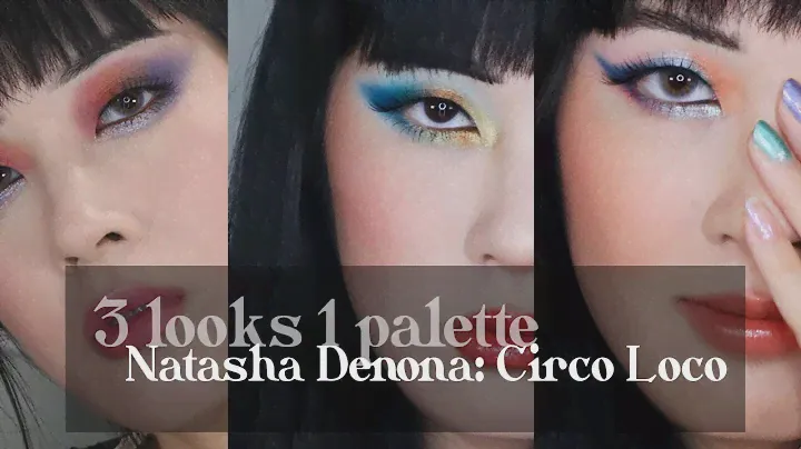 natasha denona: circo loco palette (3 looks 1 palette ep. 07) || a monolid makeup tutorial