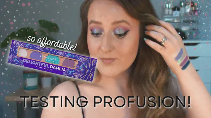 PROFUSION DELIGHTFUL DAHLIA PALETTE - Swatching And Testing £3.99 Eye Shadow Review *SO AFFORDABLE!*