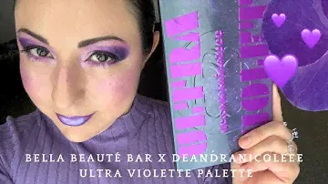 Playing with the Vibrant Purples of the Bella Beauté Bar x Deandranicoleee Ultra Violet Palette 💜
