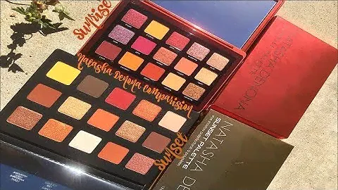 Natasha Denona Sunset VS Sunrise Palette Comparison + Swatches!