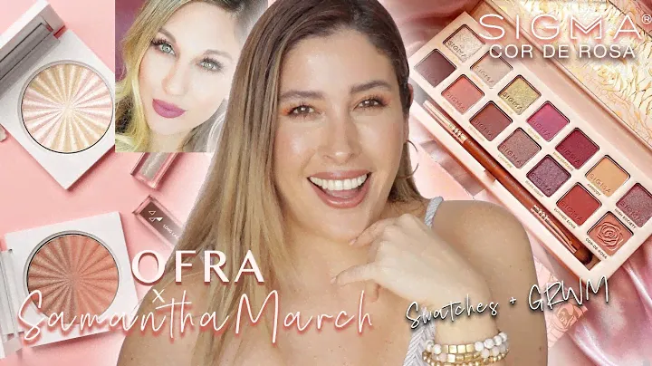 OFRA X SAMANTHA MARCH Collection + SIGMA COR DE ROSA Eyeshadow Palette Review Swatches Summer Look