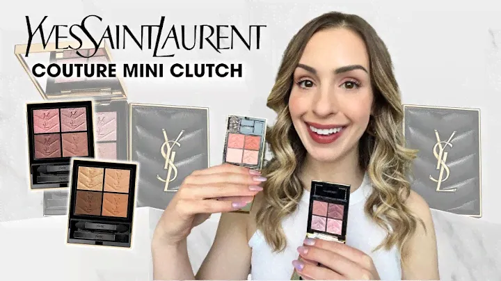 YSL MINI COUTURE CLUTCH PALETTES |WORTH IT? SWATCHES,REVIEW | BABYLONE ROSES, SPONTINI LILIES