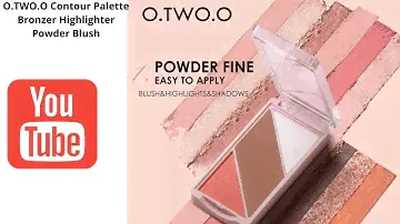 O.TWO.O Contour Palette Bronzer Highlighter Powder Blush |BEAUTY |MAKEUP