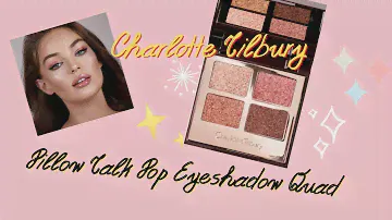 Swatch of Pillow Talk Palette of Pops Eyeshadow Quad by Charlotte Tilbury