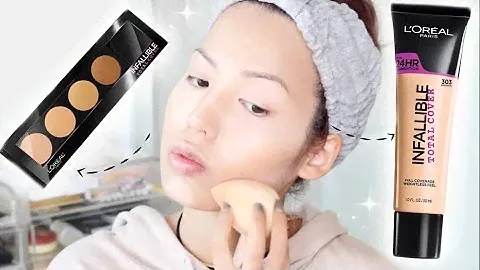 BRAND NEW | L'OREAL INFALLIBLE TOTAL COVER FOUNDATION + CONCEALING CONTOUR PALETTE