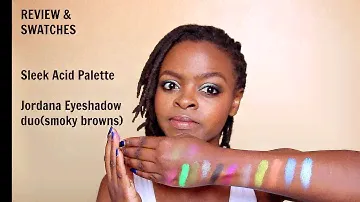 Review & Swatches! Sleek Acid palette||Jordana Color Effects Eyeshadow Duo||MdeiziMakeup