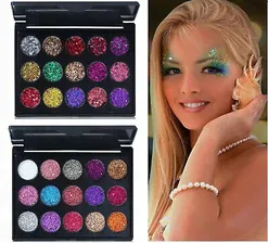Glitter Eyeshadow 15 Colors Matte Makeup Kit Shimmer Eye Shadow Powder Palette