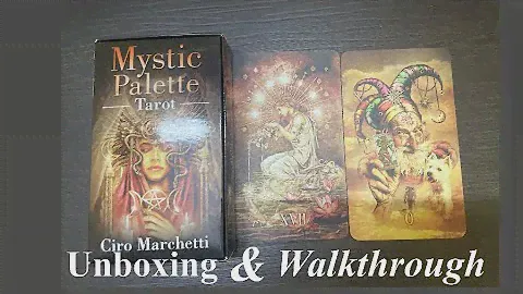 Unboxing & Walkthrough Mystic Palette Tarot by Ciro Marchetti ( muted version)