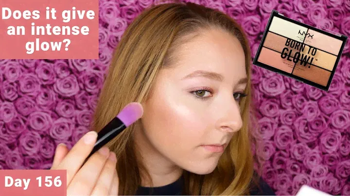 NYX Born To Glow Highlight Palette Review, Swatches, and Tutorial | Day 156 of Trying New Makeup