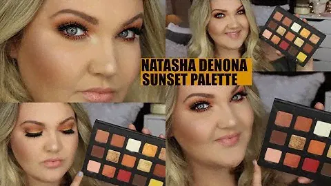NATASHA DENONA SUNSET EYESHADOW PALETTE | LOOK + SWATCHES