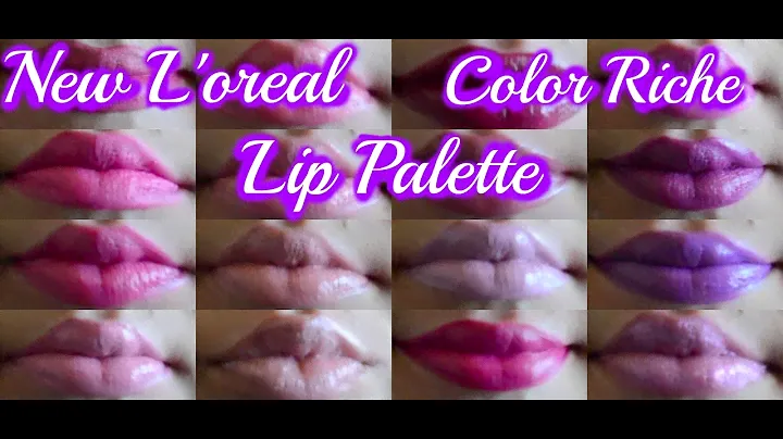 Lip Swatches! NEW  L'Oréal Lip Palette !