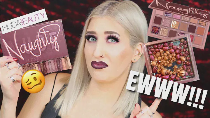HUDA BEAUTY NAUGHTY NUDE EYESHADOW PALETTE! REVIEW & LOOK!!