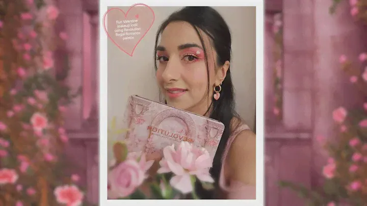 Fun valentine inspired makeup look using the Revolution Regal Romance palette