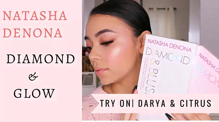 Natasha Denona Diamond & Blush Highlighting Palettes | Try on and Swatches! | Darya & Citrus