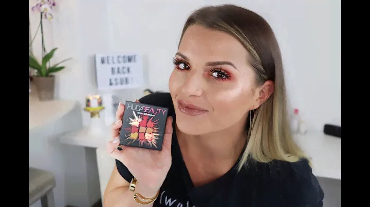 HUDA BEAUTY Coral Obsessions Eyeshadow Palette | Review & Quick Tutorial