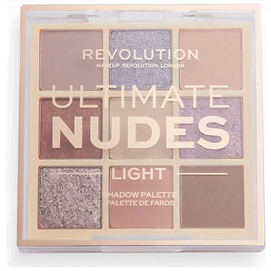 Makeup Revolution Тон Light. Палетка теней для век Ultimate Nudes Eyeshadow Palette-2