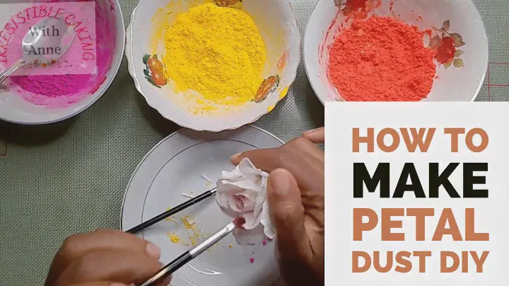 How to make Petal dust DIY| Petal Dust for cake decorating