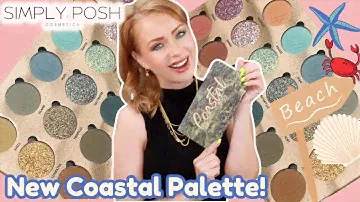 NEW SIMPLY POSH COSMETICS COASTAL PALETTE REVIEW + 2 LOOKS