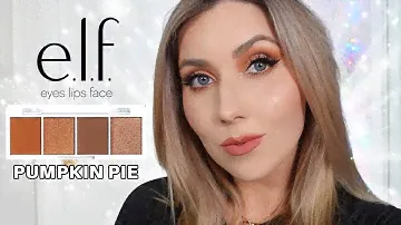 Учебное пособие, образцы и обзор палетки теней Elf Bite Size PUMPKIN PIE 😍