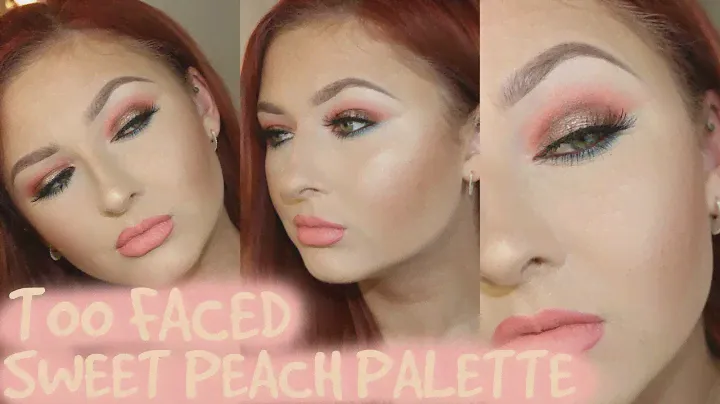 TOO FACED SWEET PEACH PALETTE MAKEUP TUTORIAL | BEAUTY BY BECCI
