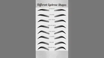 Different Eyebrow Shapes 😻🤎🖤...#eyebrows #tutorial #diy #ideas #tips #colorful #makeup #howto #steps