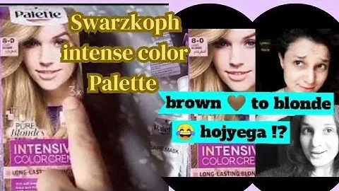 Schwarzkopf palette hair colr ||light blond 8.0  review || Maryiam Adnan