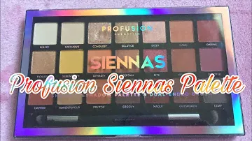 New Profusion Siennas Palette + Swatches